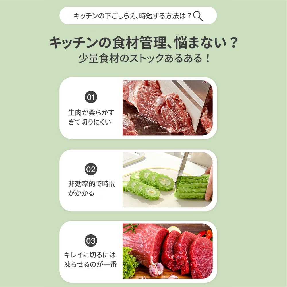 Amazon | Zoriva 肉 スライサー 手動 小型 千切りスライサー